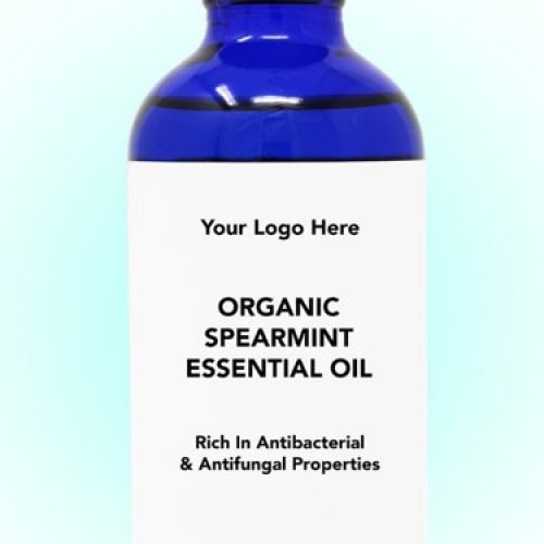100% Pure USDA Organic Spearmint Essential Oil w/ Dropper